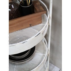 Chic Antique - Reol p hjul m. 5 hylder H157 53cm. 