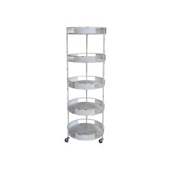 Chic Antique - Reol p hjul m. 5 hylder H157 53cm. 