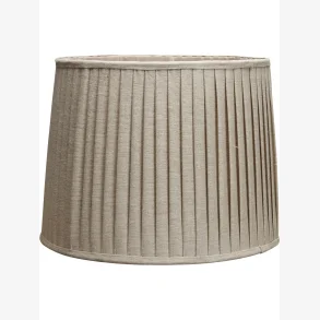 Lampesk�rm Rund Sofia Pliss� Natur 20 cm. 