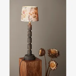 Lampesk�rm Rund Sofia Garden Beige m/blade 20 cm. 