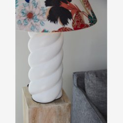 PR HOME - Spin lampefod, hvid, 41 cm