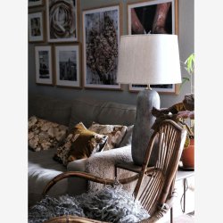 PR HOME - Sally lampefod, brun, 51 cm