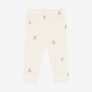 Fixoni - Leggings, Hvid m. Bamse print.