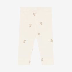 Fixoni - Leggings, Hvid m. Bamse print.