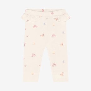 Fixoni - Leggings hvid m. Sommerfugle print.