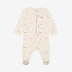 Fixoni - Natdragt m. f�dder m. Sommerfugl print