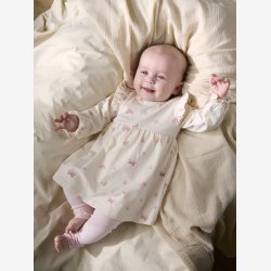 Fixoni - Kjole m. Body Hvid m. Sommerfugl print