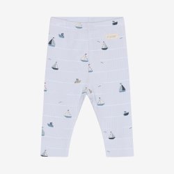 Fixoni - Leggings Lysebl� m. Skibs print