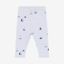 Fixoni - Leggings Lysebl� m. Skibs print