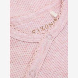 Fixoni - Body m. Skr�lukning Lyser�d � Lange �rmer