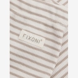 Fixoni - Leggings Stribet Hvid/Brun