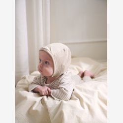 Fixoni - Heldragt hvid/brun stribet