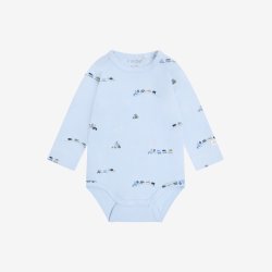Fixoni - Body LS m. Togprint - Lysebl�
