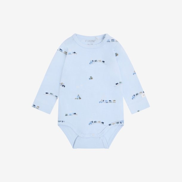 Fixoni - Body LS m. Togprint - Lysebl�
