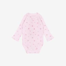 Fixoni - Body m. Lange �rmer - Pointelle m. blomsterprint - Lyser�d