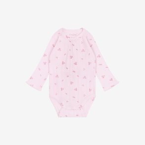 Fixoni - Body m. Lange �rmer - Pointelle m. blomsterprint - Lyser�d