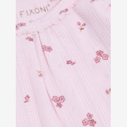 Fixoni - Body m. Lange �rmer - Pointelle m. blomsterprint - Lyser�d