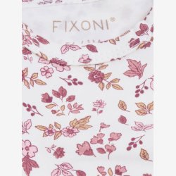 Fixoni - Body m. Lange �rmer - Blomsterprint - Hvid
