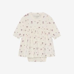 Fixoni - Kjole m. Body m. Sl�jfeprint - Creme