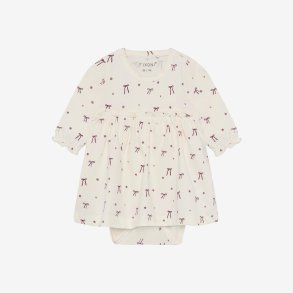 Fixoni - Kjole m. Body m. Sl�jfeprint - Creme