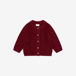 Fixoni - Cardigan i Strik - Bordeaux