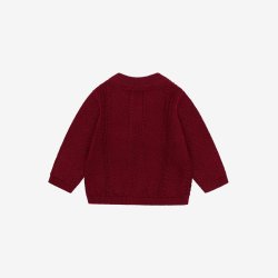 Fixoni - Cardigan i Strik - Bordeaux