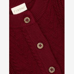 Fixoni - Cardigan i Strik - Bordeaux