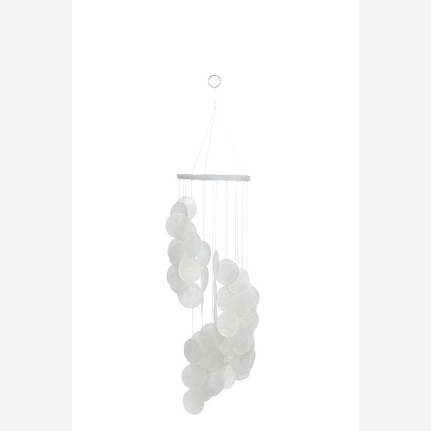 J-Line - Vindspil m. skaller Bl� 14,5x14,5x56cm.