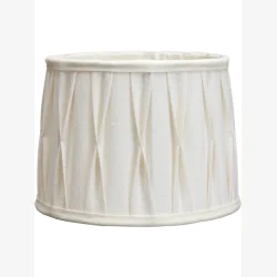 Lampesk�rm Rund Sofia Pliss� Offwhite 30 cm. 