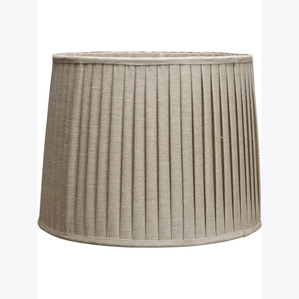 Lampesk�rm Rund Sofia Pliss� Natur 30 cm. 