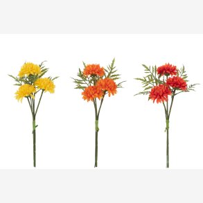 J-Line - krysantemum Buket L: 30 : 11 cm. - Flere farver.