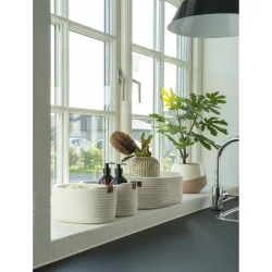 House Nordic - Jarana Kurv Hvid Bomuld Flere St�rrelser