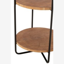 J-Line - Etagere/Hylde m/3 trfade/hylder H: 100 : 43 cm. tr/metal