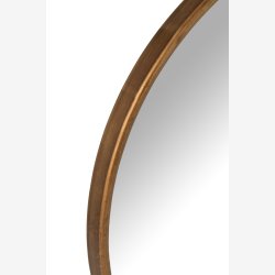 J-Line - Rundt Spejl Guld 60,5x3x71cm.