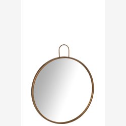 J-Line - Rundt Spejl Guld 60,5x3x71cm.