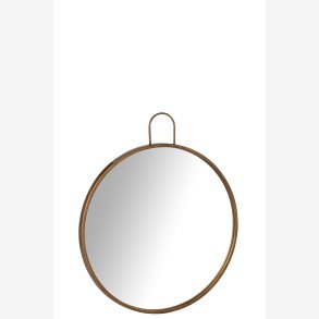 J-Line - Rundt Spejl Guld 60,5x3x71cm.