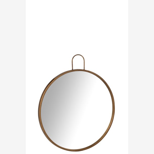 J-Line - Rundt Spejl Guld 60,5x3x71cm.