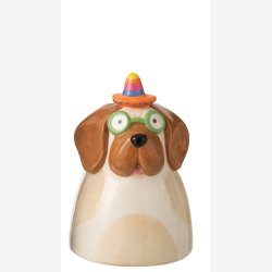 J-Line - Vase i hundeform Keramik 3 varianter 28,5x15cm