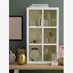 Bloomingville - Yuichi Isspand Ananas, Guld, Aluminium : 13 H: 24 cm.