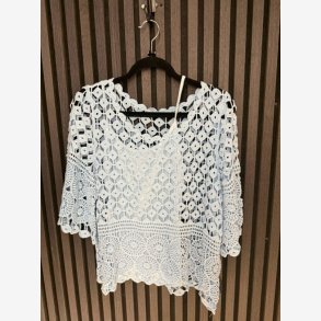 Strik m. top Lysebl� Onesize