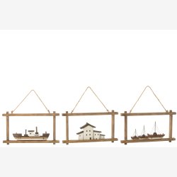 J-Line - V�goph�ng m/b�de/huse Tr� 22x3,5x37cm.