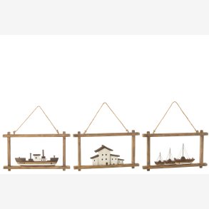 J-Line - V�goph�ng m/b�de/huse Tr� 22x3,5x37cm.