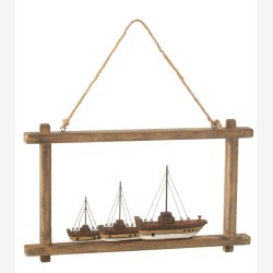 J-Line - V�goph�ng m/b�de/huse Tr� 22x3,5x37cm.