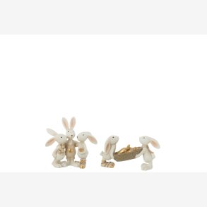 J-Line - Kaninfigur B: 13 cm. - Leveres Assorteret 1 stk. 