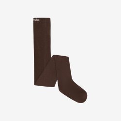Minymo - Ensfarvede str�mpebukser - M�rkebrun