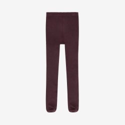 Minymo - Ensfarvede str�mpebukser - Vinr�d