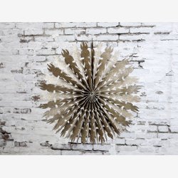 Chic Antique papirstjerne m/glimmer : 39cm. 