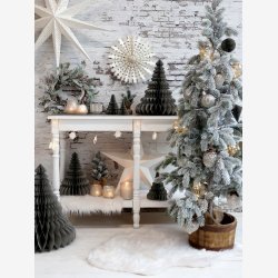 Chic Antique papirstjerne m/glimmer creme : 39cm. 