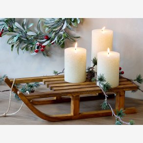 Chic Antique - Vintage K�lk til deko H10/L38/B17,5 cm natur Fyrretr�, Krydsfiner, Jutesnor