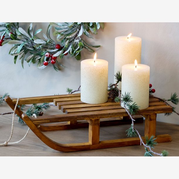 Chic Antique - Vintage K�lk til deko H10/L38/B17,5 cm natur Fyrretr�, Krydsfiner, Jutesnor